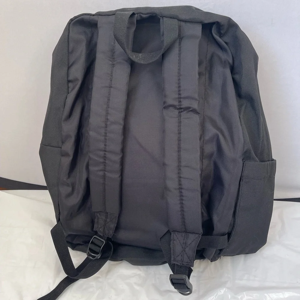 Dutch Bros Black Backpack w Yellow Windmill Logo Patch
